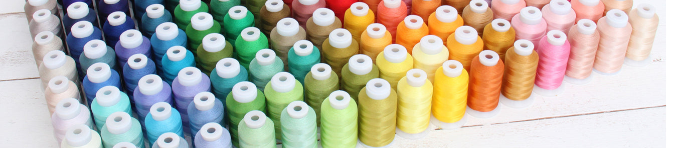 Embroidery Thread - 1000 Meter Cones - Single Colors
