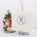 Personalized Tote Bag with Embroidery - Customize With a Single Initial Design - Threadart.com