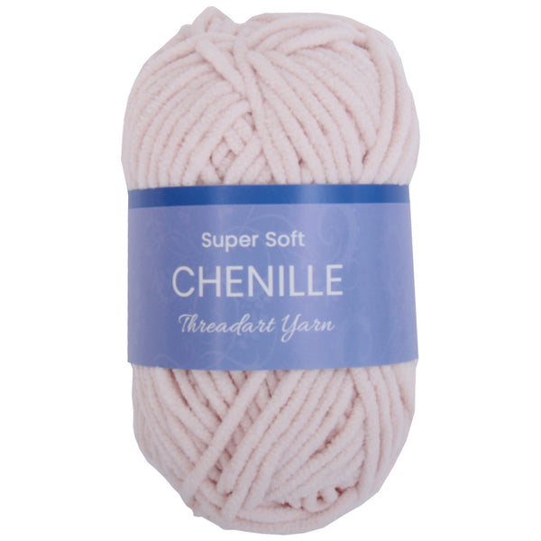 Super Soft Chenille Yarn - #5 - Blush Pink - Threadart.com