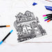 Color Your Own Tote Bag - Beauty Shoppe Design - Tote Bag and Fabric Marking Pens Included With Set - Threadart.com