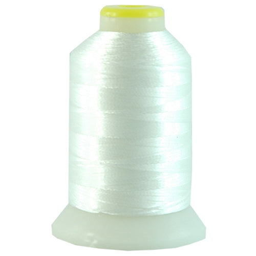 Metallic Thread - No. L1 - White - 500 Meter Cones - Threadart.com