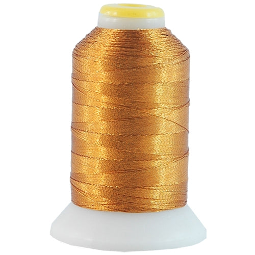 Metallic Thread - No. L35 - Brass - 500 Meter Cones - Threadart.com