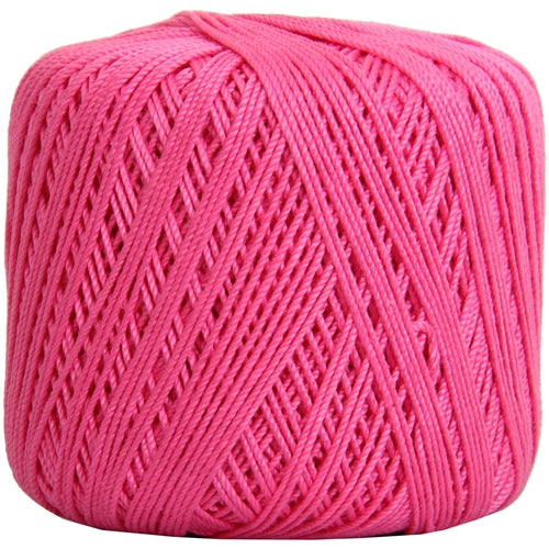 Cotton Crochet Thread - Size 3 - Hot Pink- 140 yds - Threadart.com