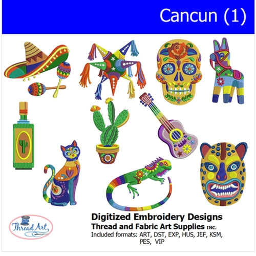 Machine Embroidery Designs - Cancun(1) - Threadart.com