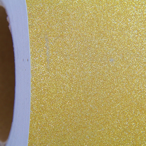 Glitter Gold Adhesive Vinyl Paper 12" Roll - Peel and Stick By the Yard - Threadart.com