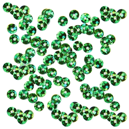 HotFix Loose Sequins - 4MM Green Hologram - Threadart.com