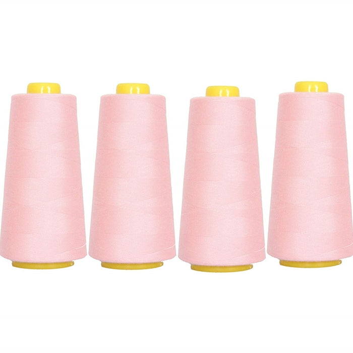 Four Cone Set of Polyester Serger Thread - Mauve 141 - 2750 Yards Each - Threadart.com