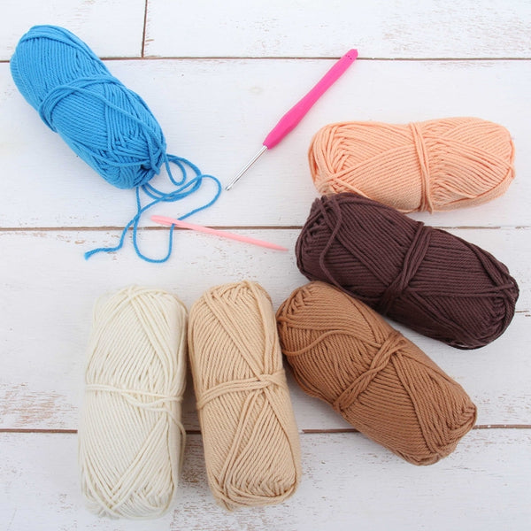 Crochet 100% Pure Cotton Yarn #4 Set - 6 Pack of French Bouquet Colors - Threadart.com