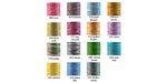 Multicolor Cotton Thread Set - 15 Variegated Spools - 600 Meters - Threadart.com