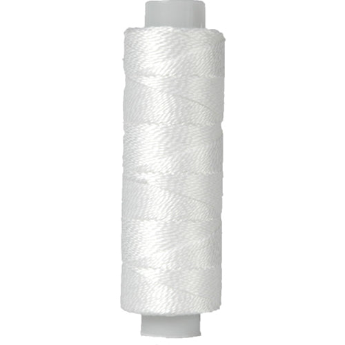 Perle (Pearl) Cotton Thread - Size 8 - White - 75 Yard Spools - Threadart.com