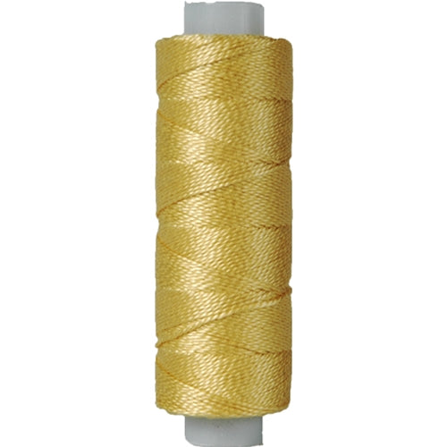 Perle (Pearl) Cotton Thread - Size 8 - Lt. Old Gold - 75 Yard Spools - Threadart.com