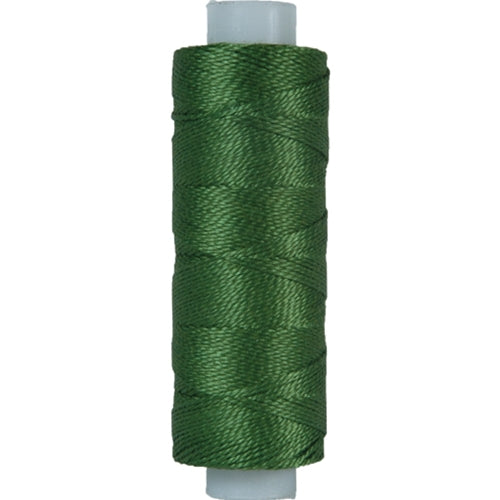Perle (Pearl) Cotton Thread - Size 8 - Dk. Hunter Green - 75 Yard Spools - Threadart.com