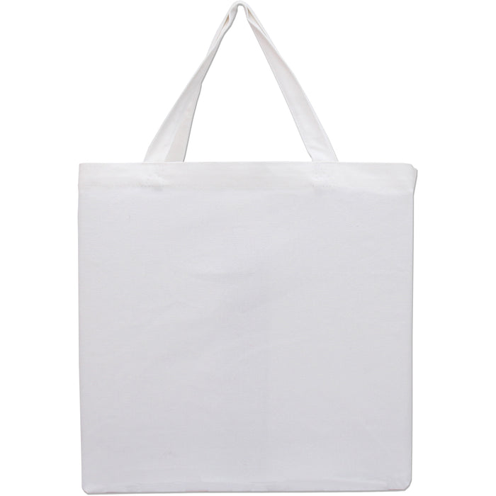 Blank Canvas Tote Bag - White - 100% Cotton- 14.5x17x3 - Threadart.com
