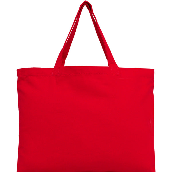 Blank Canvas Tote - Red - 100% Cotton - 12x16- For Books, Beach, Trips, Parties and More - Threadart.com