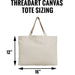 Six Pack of Canvas Totes - Natural - 100% Cotton - 12x16 - Threadart.com