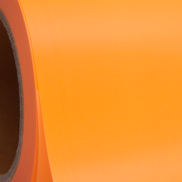 Orange Glow in the Dark 20" Heat Transfer Vinyl Film By The Yard - Threadart.com