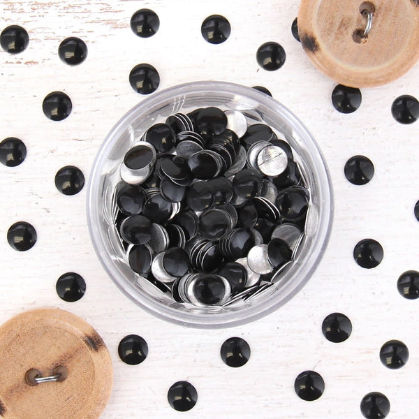Hot Fix Metallic Nailheads 5mm Jet - 2 gross - Threadart.com