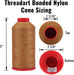 Bonded Nylon Thread - 1500 Meters - #69 - Silver - Threadart.com