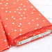 Premium Cotton Quilting Fabric Sold By The Yard - Patterned Heart Orange 6 - Threadart.com