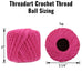 Cotton Crochet Thread Set - Electric Pop Colors - Size 10 - Four 175 Yd Balls - Threadart.com