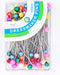 Color Ball  Dressmakers Pins - 1 1/2" Long - 100/Pkg - Threadart.com