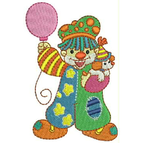 Machine Embroidery Designs - Cartoon Clowns(1) - Threadart.com