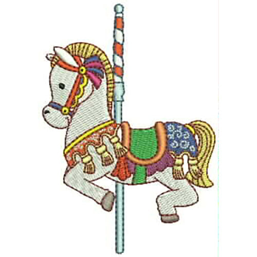 Machine Embroidery Designs - Carousel Horses(2) - Threadart.com