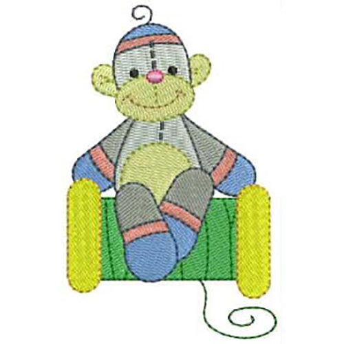 Machine Embroidery Designs - Sock Monkeys(1) - Threadart.com