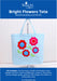 DIY Custom Felt Embroidery Tote Bag Kit - Flowers Applique - Threadart.com
