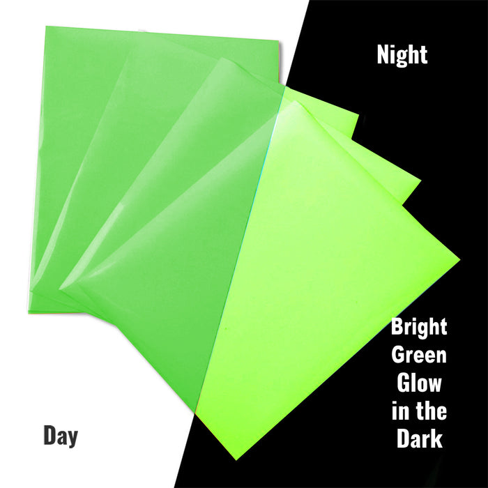 Green Glow in the Dark  20" Heat Transfer Vinyl Film By The Yard - Threadart.com