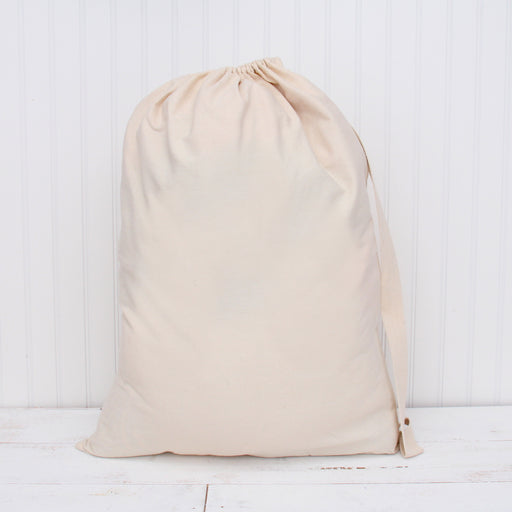 Laundry Bag Duffle Bag Large 20"x27” Drawstring Cotton Canvas with Strap - Threadart.com