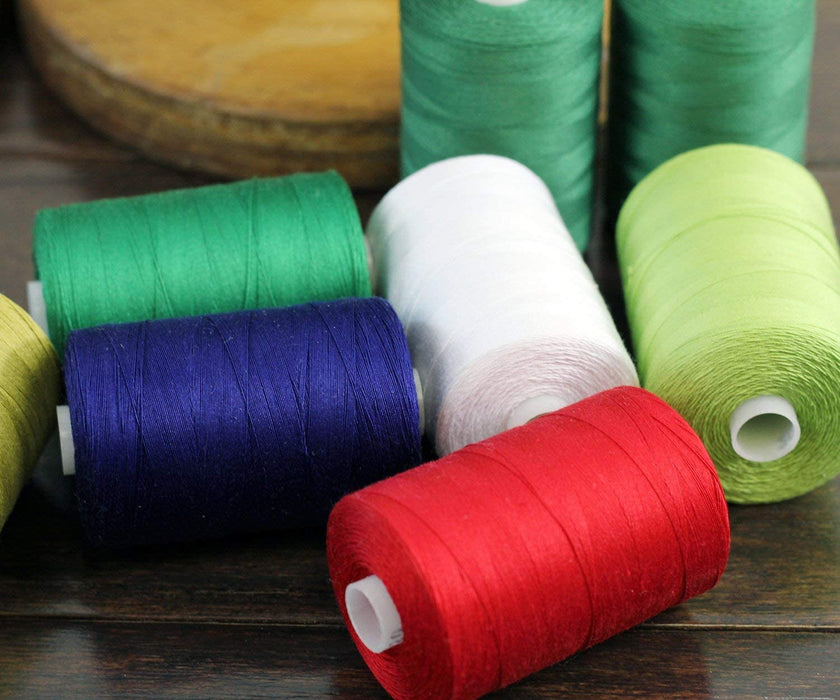 Cotton Quilting Thread - Bright Turquoise - 1000M- 50 Wt. - Threadart.com
