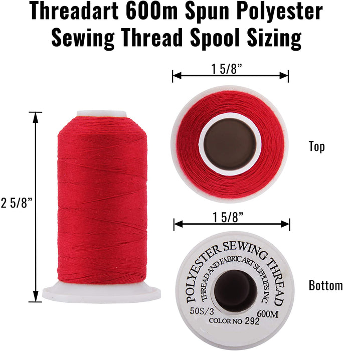 Sewing Thread No. 121- 600m - Lt Gold - All-Purpose Polyester - Threadart.com