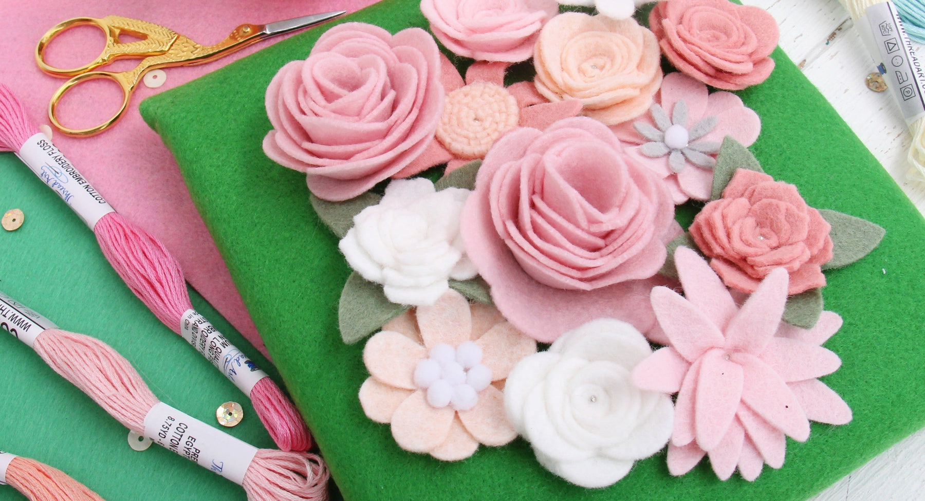 How to Make a Wavy Felt Flower