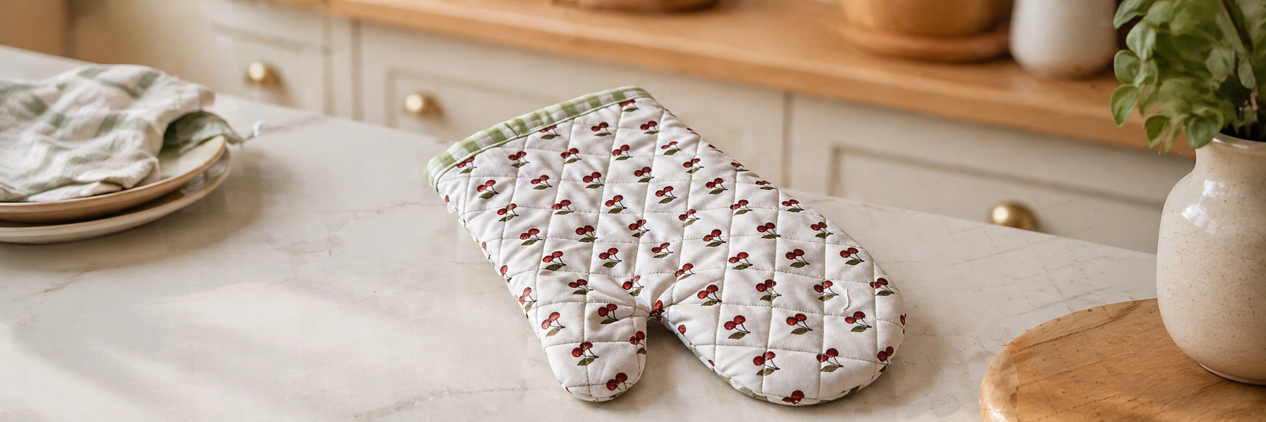 Quilt an Oven Mitt with 2 Fat Quarters