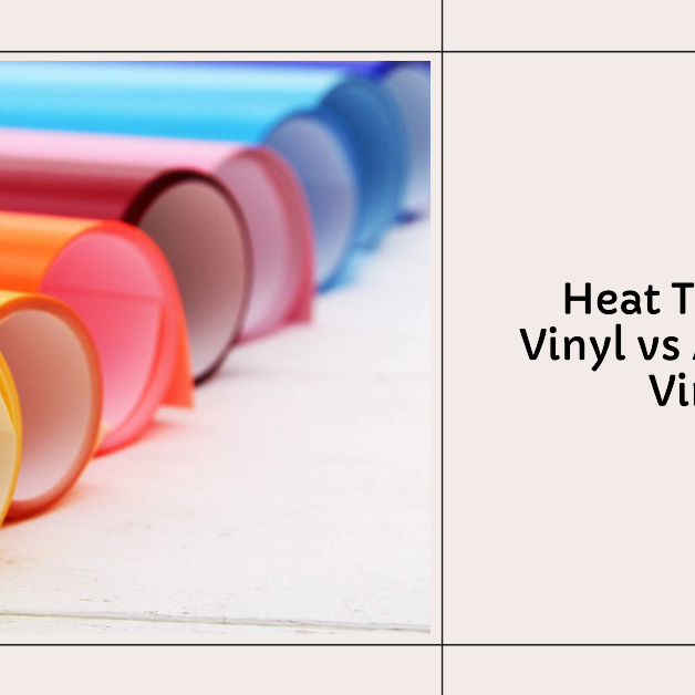 What is the difference between heat transfer vinyl and adhesive vinyl