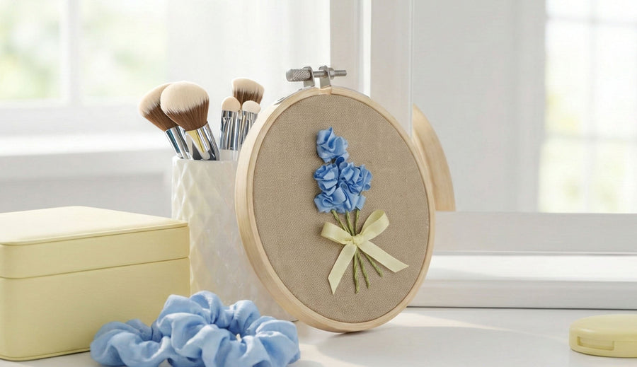 Embroider a Silk Ribbon Carnation Bouquet