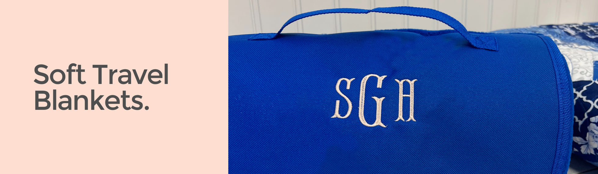 Large Rollup Blankets With Carrying Handle Blanks for Vinyl & Embroidery —