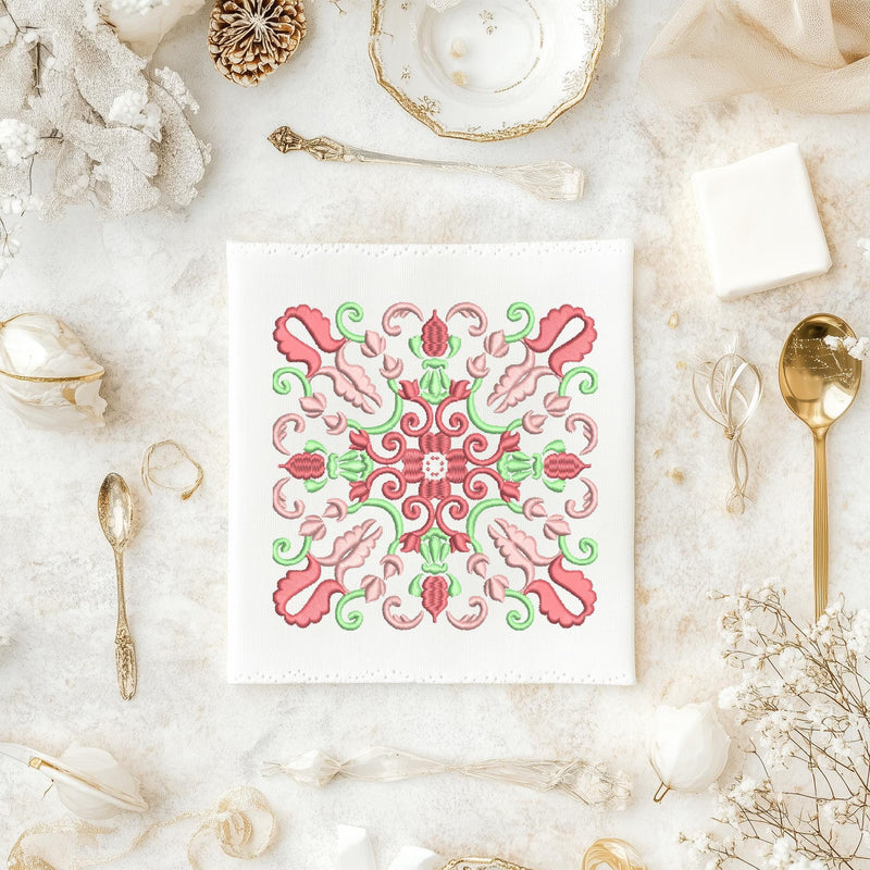 Ornate Decorative Square Machine Embroidery Design Instant Download - 4 Sizes - 8 Formats - ThreadArt - Threadart.com