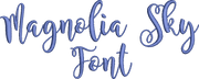 Magnolia Sky Font Machine Embroidery Design Set - Alphabet Letters BX Font - Download 9 Formats and 3 Sizes - Threadart.com