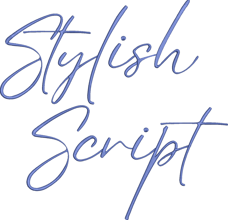 Stylish Script Font Machine Embroidery Design Set - Cursive Alphabet L ...
