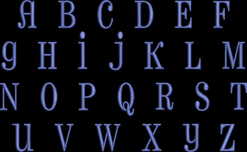 Pharmacy Font Machine Embroidery Design Set - Alphabet Letters Numbers BX Font - Download 9 Formats and 4 Sizes - Threadart.com