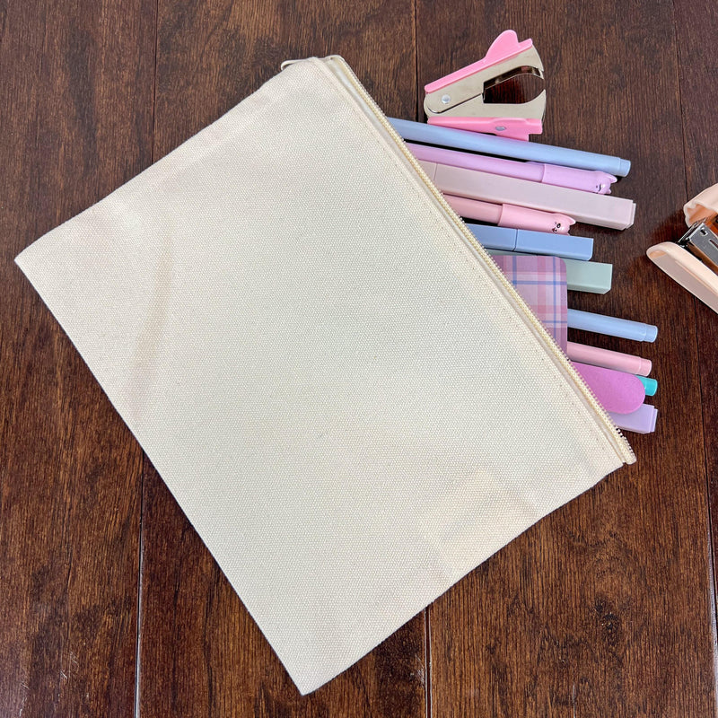 Personalized Canvas Pouch Bags - Great Party Favor or Group Gift Idea - Customize Bag With Names or Words - Threadart.com