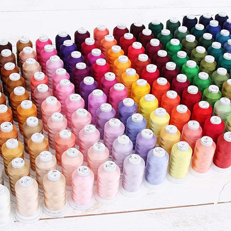 160 Colors Machine Embroidery Thread Set - 500 Meter Kit