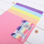 Premium Felt Fabric Variety Pack - 8 Different Spring Flower Colors - 12" x 12" Sheets - Threadart.com