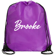 Personalized Drawstring Bag with Custom Name - BackPack Cinch Sack - Threadart.com