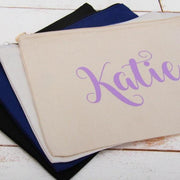 Personalized Canvas Pouch Bags - Great Party Favor or Group Gift Idea - Customize Bag With Names or Words - Threadart.com