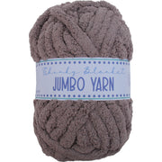 Jumbo Blanket Yarn - Dark Grey Chunky Chenille Yarn for Hand Crochet and Knitting - Threadart.com