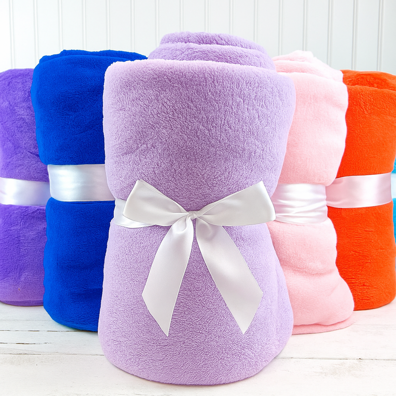 Plush Fleece Blanket - Lavender - Threadart.com