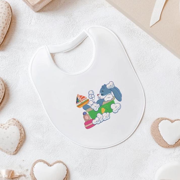 Bunny in Bubble Bath Embroidery Design Instant Download - 4 Sizes - 8 Formats - ThreadArt - Threadart.com